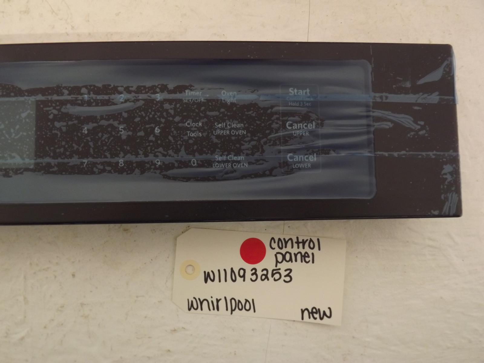 Whirlpool Range W11093253 Control Panel New Whirlpool Range W11093253 Control Panel New